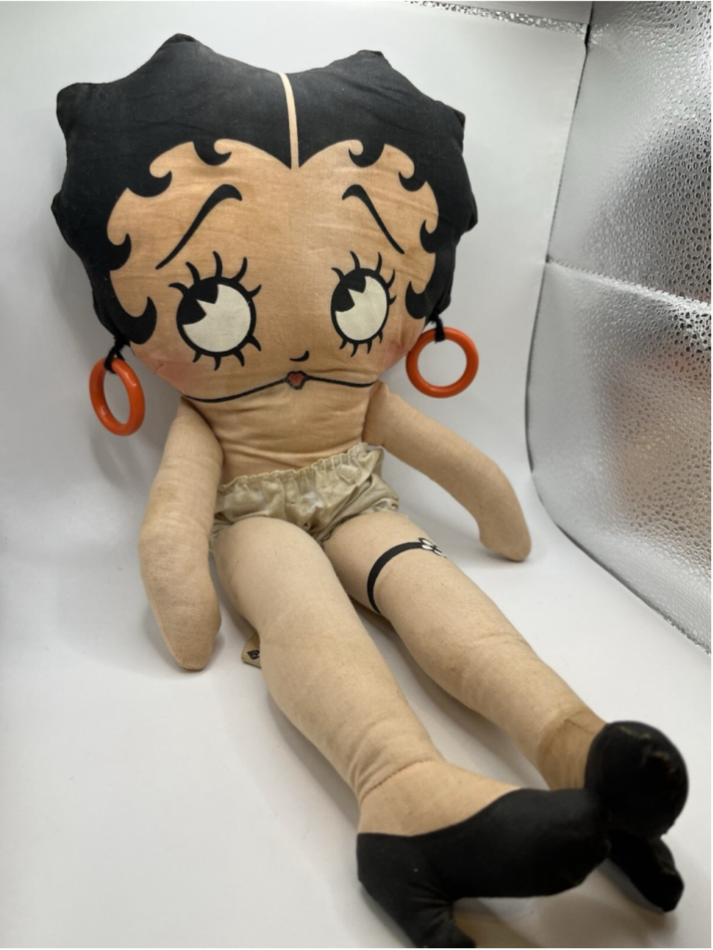 Vintage Colorforms Original Betty Boop Stuffed Rag Doll 16.5" no DRESS